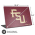 Florida State FSU Seminoles Maroon Universal Laptop 13in (10.6 x 7.6in) Skin